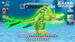 Hungry Shark Evolution  NEW Abyssaurus TOXIC Skin MOD [upl. by Naired]