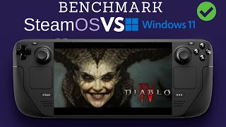 Diablo 4 Server Slam  Steam Deck Performance  SteamOS VS Windows Benchmark [upl. by Akir]