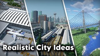 8 More Building Ideas For Your Minecraft City [upl. by Hsuk]