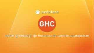 Peñalara GHC Software Generador de Horarios Escolares  Colegios Institutos  Universidades [upl. by Branca]