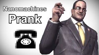 Senator Armstrong Calls for Nanomachines  Metal Gear Prank Call [upl. by Eerb]