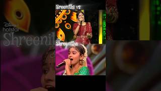 Sreenithi vs Shreenitha🔥 Minsara kanna song🤩 shorts  Asyourwish super singer [upl. by Treble]