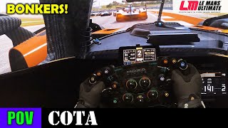 Insane Action Ferrari Hypercar Tackles COTA  Le Mans Ultimate POV [upl. by Anomar704]