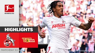 MADNESS Köln Stays Alive  1 FC Köln  Union Berlin 32  Highlights  Matchday 33 – Bundesliga [upl. by Fiedler336]