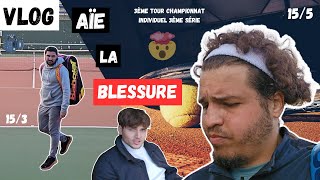 Aîe  GROSSE BLESSURE  3ème tour championnat individuel 3ème série [upl. by Aiuqenehs]