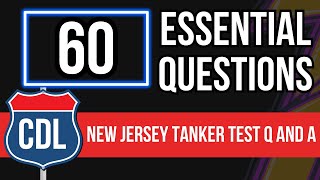 New Jersey CDL Tanker Test Questions and Answers 2024 NJ Commercial Drivers License Study Guide [upl. by Aikahc528]