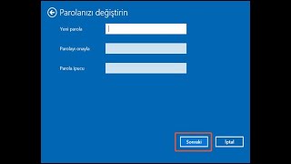 Windows 10 Açılış Parolası Nasıl Sıfırlanır YouTube [upl. by Aihsetel]