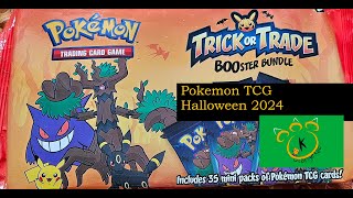 Halloween 2024 Trick or Trade booster packs all cards Pokemon Trading Card Game [upl. by Terrene551]