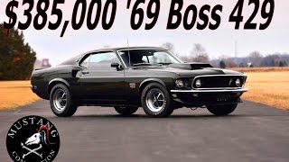 Lot 1400 1969 FORD MUSTANG BOSS 429 Barrett Jackson Scottdale 2017 Mustang Connection [upl. by Ofloda743]