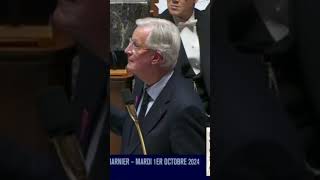 Barnier Vs Ciotti  Discours de politique générale du 1er octobre à lAssemblée [upl. by Aiduan]