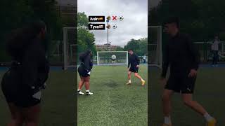 HALF VOLLEY CHALLENGE🙅🏿‍♀️ football womensfootball soccer funny shorts [upl. by Sallie359]