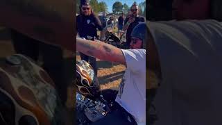 Drag racing my Born Free Texas invited builder bike texas bornfree chopper harleydavidson [upl. by Orfinger52]