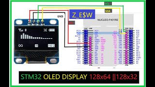 OLED 128x64  128x32 and STM32 HAL [upl. by Glennie]