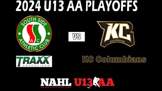 SSAC Traxx U13 v KC Columbians NAHL U13 AA Playoffs [upl. by Adieren610]