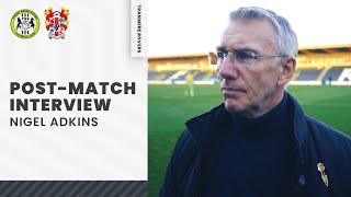 Post Match  Nigel Adkins Forest Green Rovers A [upl. by Adlez]