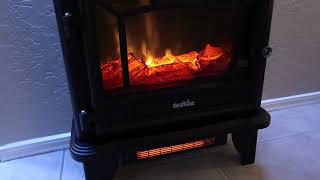 Duraflame 3D Infrared Electric Fireplace Stove Review Heats great and Looks Authentic [upl. by Anina]