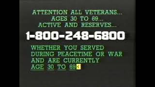 Veteran Life Insurance Commercial 1992 [upl. by Joelynn]