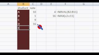 comment compter le nombre des élèves par Excel [upl. by Les864]