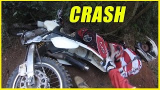 Trilha de Moto as CRF 230 e as KTM 300  A Descida Mortal [upl. by Trautman]