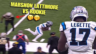 “ROOKIE” Xavier Legette gets 1ON1 with Marshon Lattimore Carolina Panthers DEBUT HIGHLIGHTS [upl. by Netsryk]