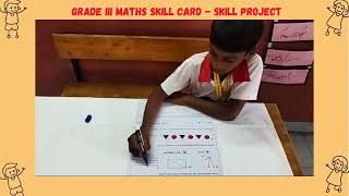 MATHS SKILL CARD GRADE III  SKILL PROJECT  ACHARIYA VILLUPURAM [upl. by Thrasher704]