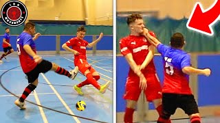 I Played in a PRO FUTSAL MATCH amp I Got PUNCHED Football Skills amp Goals [upl. by Nicholle]