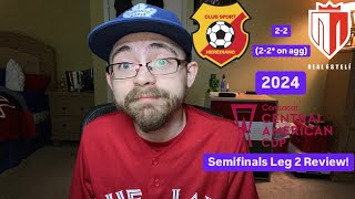 RSR6 CS Herediano 22 Real Estelí FC 2024 CONCACAF Central American Cup Semifinals Leg 2 Review [upl. by Tyra]