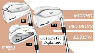 Mizuno Pro Series Irons  Full Review of 221 223 amp 225 Pro Irons [upl. by Heigho]