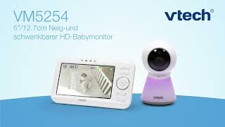 VM5254 VTech German 5inch Digital Video Baby Monitor with Multicolour Night Light [upl. by Nosyerg935]