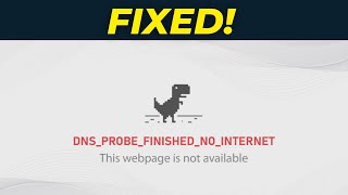 HOW TO FIX DNS PROBE FINISHED NO INTERNET ERROR ON CHROME  STEP BY STEP [upl. by Rramahs]