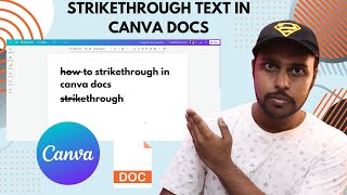 STRIKETHROUGH Text in Canva Docs Like a PRO  how to strikethrough text in canva docs [upl. by Wearing]