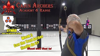 Traditional Archer Shooting Indoor Week 3 can I finally shoot well [upl. by Bergeman812]