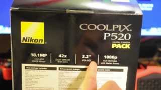 Nikon Coolpix P520 Unboxing [upl. by Larimer]