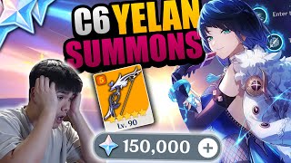 1000 WISHES and A DREAM For C6R5 Yelan MOST HILARIOUS SUMMONS EVER  Genshin Impact [upl. by Yelrihs]