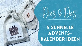 5 schnelle und einfache Adventskalender Ideen [upl. by Wahs124]