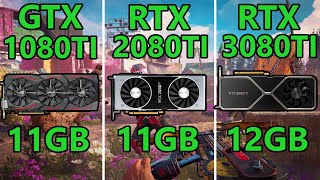 GTX 1080 TI vs RTX 2080 TI vs RTX 3080 TI  8 Games tested at 4K [upl. by Attesoj434]