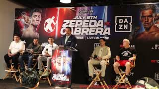 Zepeda Vs Cabrera  Full Official Press Conference ZepedaCabrera [upl. by Sewell]