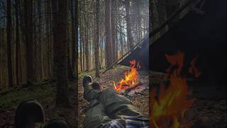 Lundhags Vandra  Fjallraven  Bushcraft  Bonfire  Polish Lavvu Tent [upl. by Grobe497]