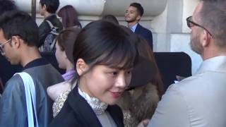 Sandra Ma Sichun 马思纯  Paris 4 october 2016 Fashion Week show Shiatzy Chen [upl. by Anikas769]