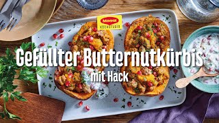 Gefüllter Butternutkürbis mit Hack [upl. by Agretha]