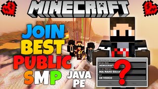 Best Survival Public SMP For Java and Mcpe  121 Minecraft SMP Server  IN HINDI [upl. by Airetahs]