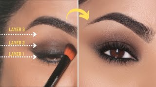 How To 3 Layer EASY Smokey Eye  Beginner Friendly Tutorial [upl. by Katy]