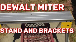 DEWALT Miter Saw Stand DWX725B Miter Saw Mounting Brackets DW7231 SETUP REVIEW [upl. by Temme]