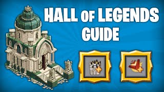 HALL OF LEGENDS GUIDE  basics skills overview example setups  Goodgame Empire [upl. by Volding]