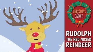 Rudolph The Red Nosed Reindeer with Lyrics  Christmas Carols For Kids  Christmas Songs [upl. by Merrell]