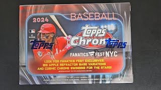 Another Exclusive Blaster Box from Fanatics Fest NYC of ⚾️ 2024 Topps Chrome [upl. by Ion609]