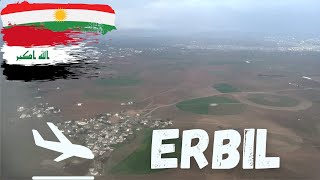 Landing in Erbil 4K [upl. by Hannahc]