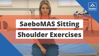 SaeboMAS Exercise  Sitting Shoulder Horizontal Abduction and Adduction [upl. by Trauner464]