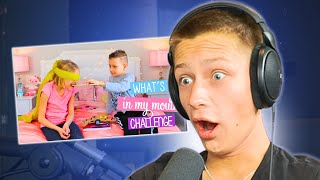 REACTING TO MY FIRST SIS VS BRO VIDEO [upl. by Ellett]