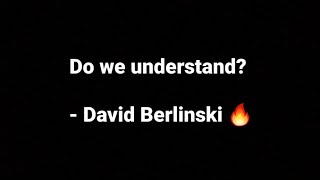 David Berlinski DESTROYS Hitchens Highlight from Berlinski VS Hitchens [upl. by Greeson855]